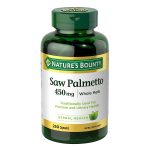 عصاره نخل اره ای نیچرز بونتی Nature’s Bounty Saw Palmetto 450 mg