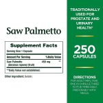 عصاره نخل اره ای نیچرز بونتی Nature’s Bounty Saw Palmetto 450 mg - تصویر 4