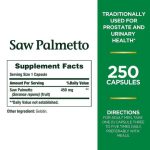 عصاره نخل اره ای نیچرز بونتی Nature’s Bounty Saw Palmetto 450 mg - تصویر 5