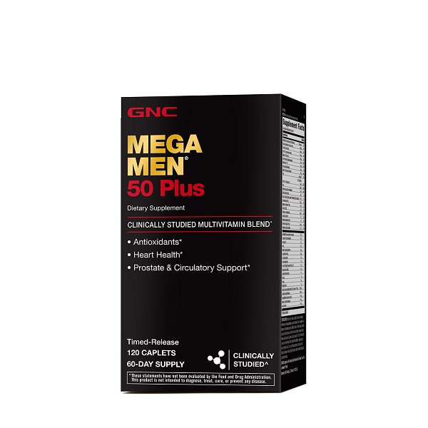 مولتی ویتامین مگا من 50 پلاس جی ان سی GNC Mega Men 50 Plus