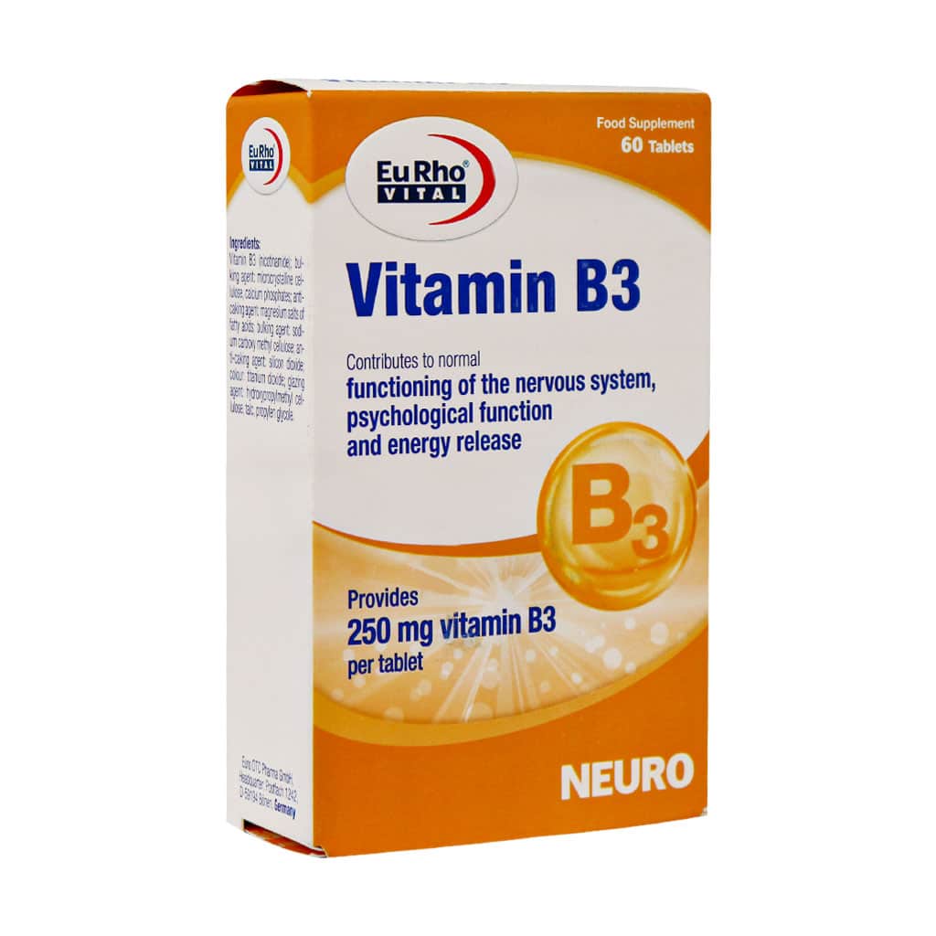 قرص ویتامین B3 250 میلی گرم یوروویتال 60 عدد_695ce08f89607.jpeg قرص ویتامین B3 250 میلی گرم یوروویتال 60 عدد - Image 1
