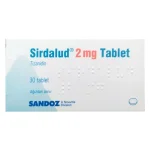 قرص سیردالود 2 میلی گرم (تیزانیدین) –  Sirdalud 2 mg tablet