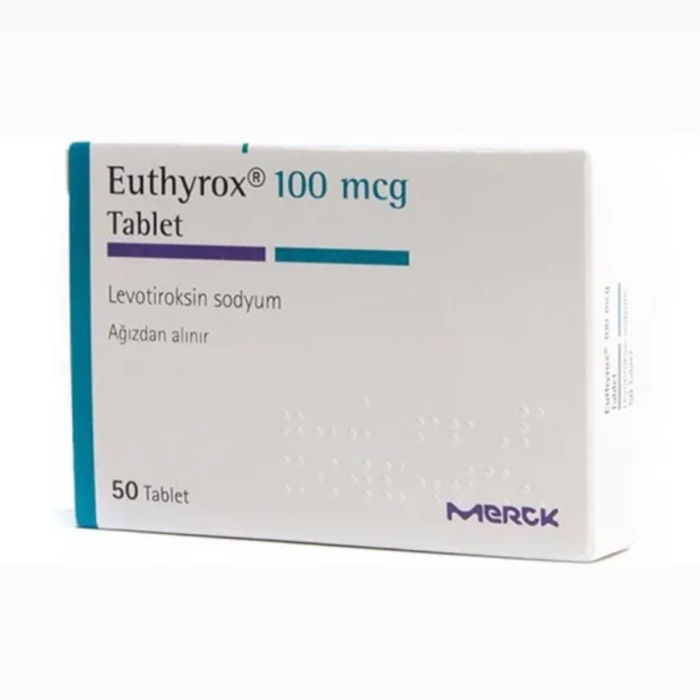 قرص یوتیروکس 100 میکروگرم (لووتیروکسین) – Euthyrox 100 mcg_6acf35a6f3a5c.jpeg قرص یوتیروکس 100 میکروگرم (لووتیروکسین) – Euthyrox 100 mcg - تصویر 1